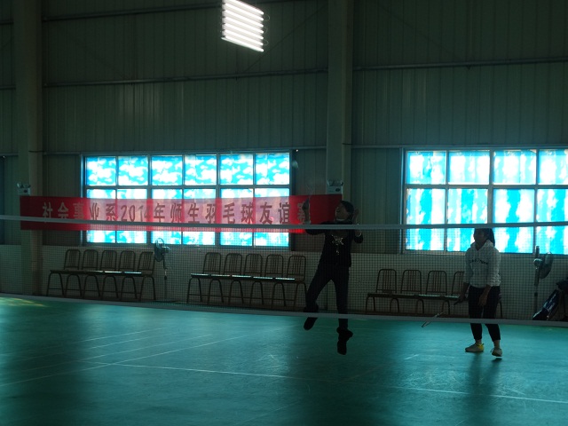 我系举办2014年师生羽毛球友谊赛